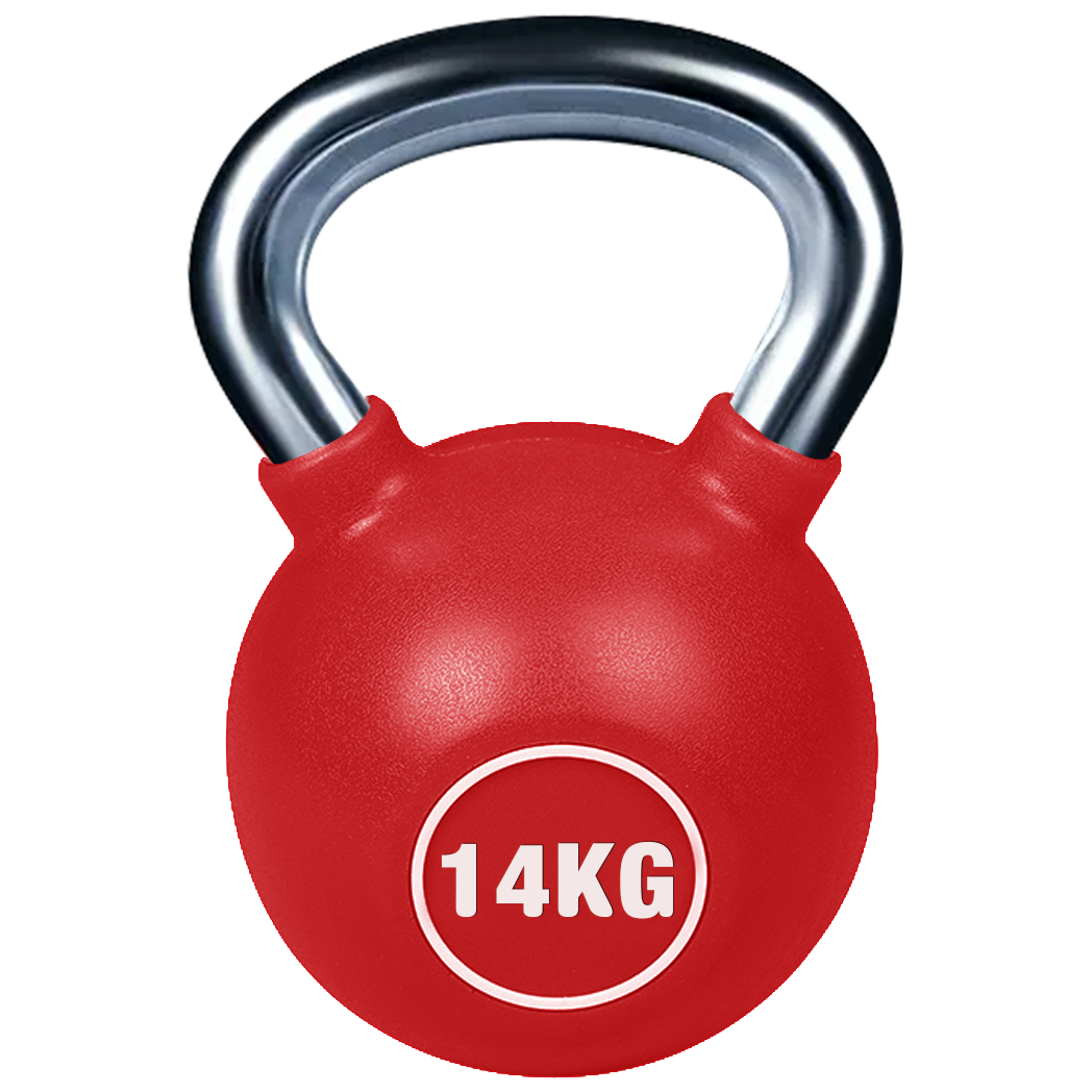POWER GUIDANCE PU Coated Colorful Cast Steel Kettlebells Set POWER GUIDANCE
