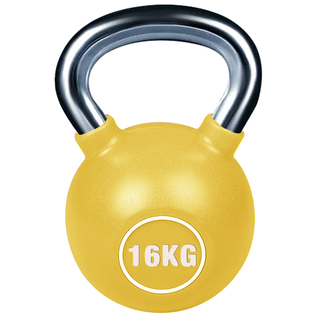 POWER GUIDANCE PU Coated Colorful Cast Steel Kettlebells Set POWER GUIDANCE