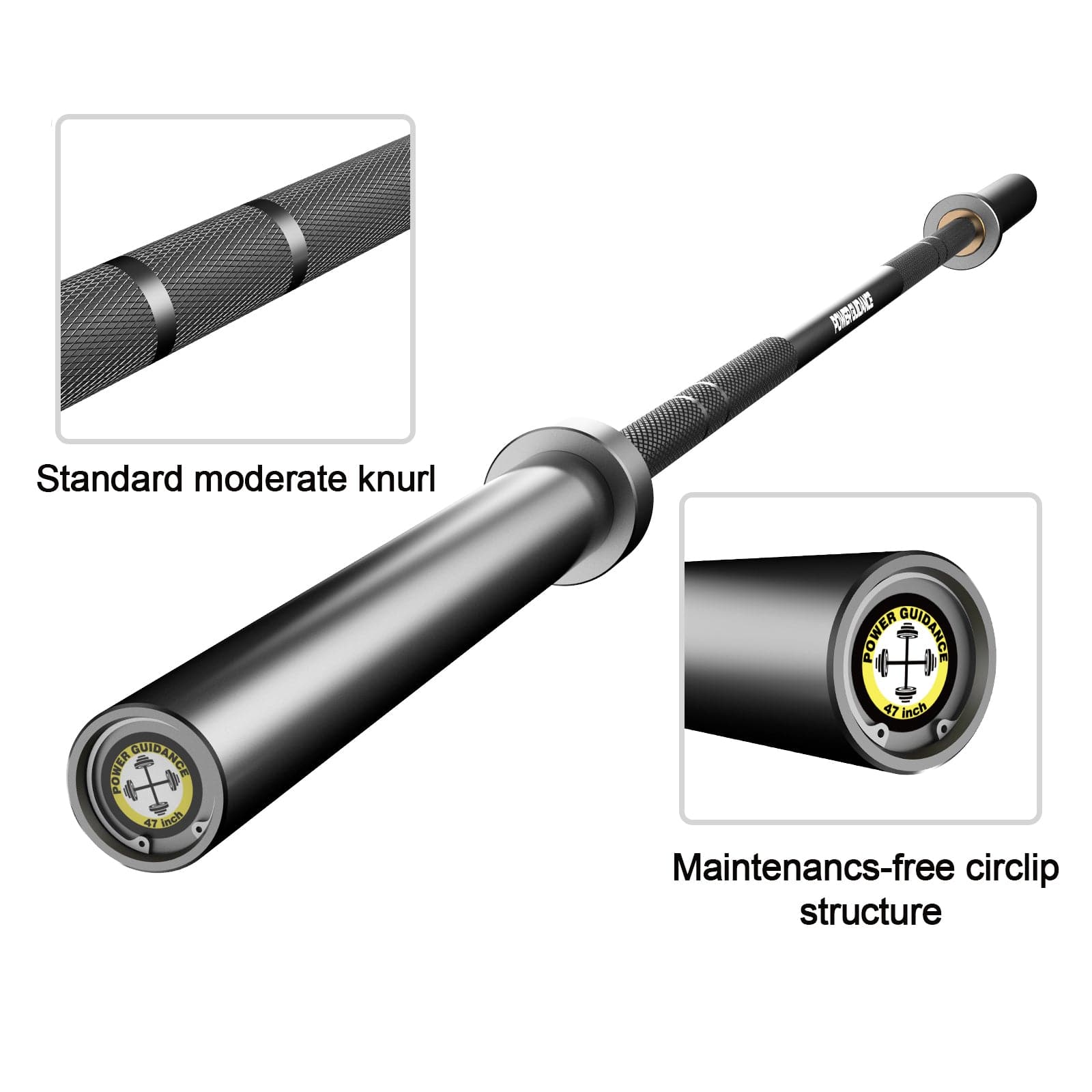 POWER GUIDANCE Universal Chrome Olympic Barbell 1.0 POWER GUIDANCE
