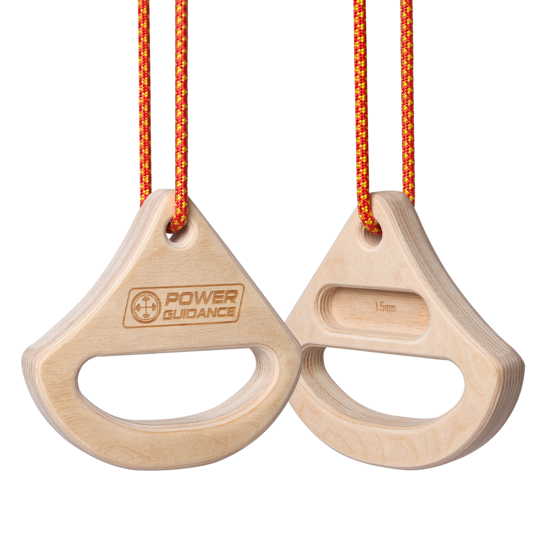 POWER GUIDANCE 2-in-1 Wooden Rock Climbing Hangboard POWER GUIDANCE