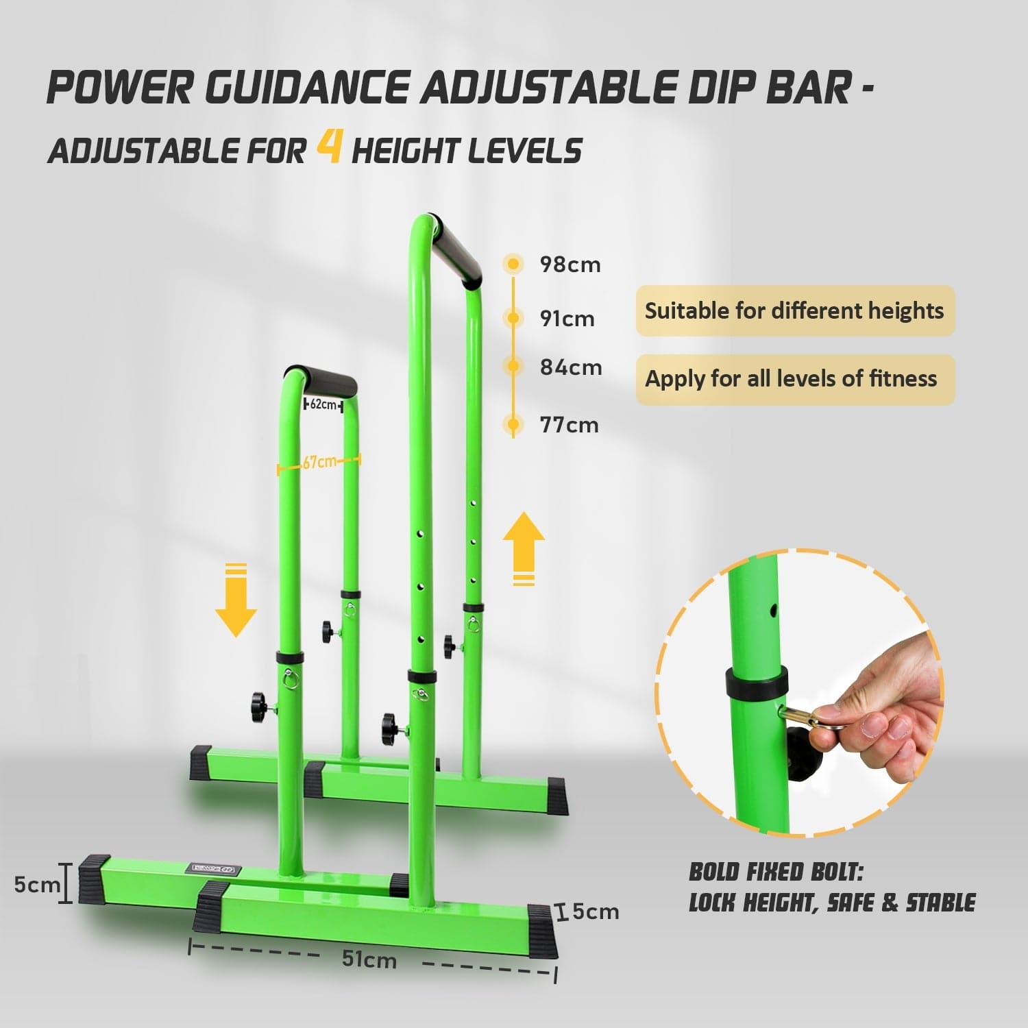 POWER GUIDANCE Parallel Bars Dip Station POWER GUIDANCE
