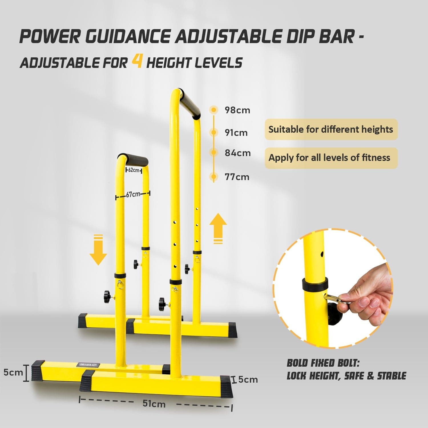 POWER GUIDANCE Parallel Bars Dip Station POWER GUIDANCE