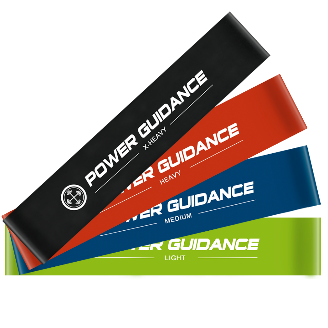 POWER GUIDANCE Resistance Bands Mini Loop 4 Set POWER GUIDANCE