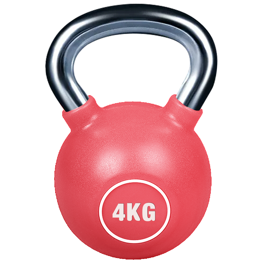 POWER GUIDANCE PU Coated Colorful Cast Steel Kettlebells Set POWER GUIDANCE