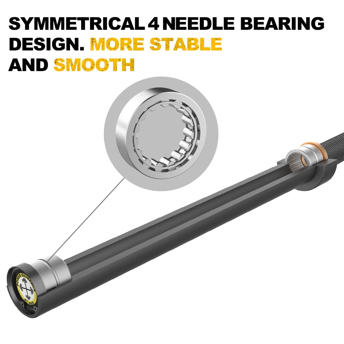 POWER GUIDANCE Universal Chrome Olympic Barbell 1.0 POWER GUIDANCE