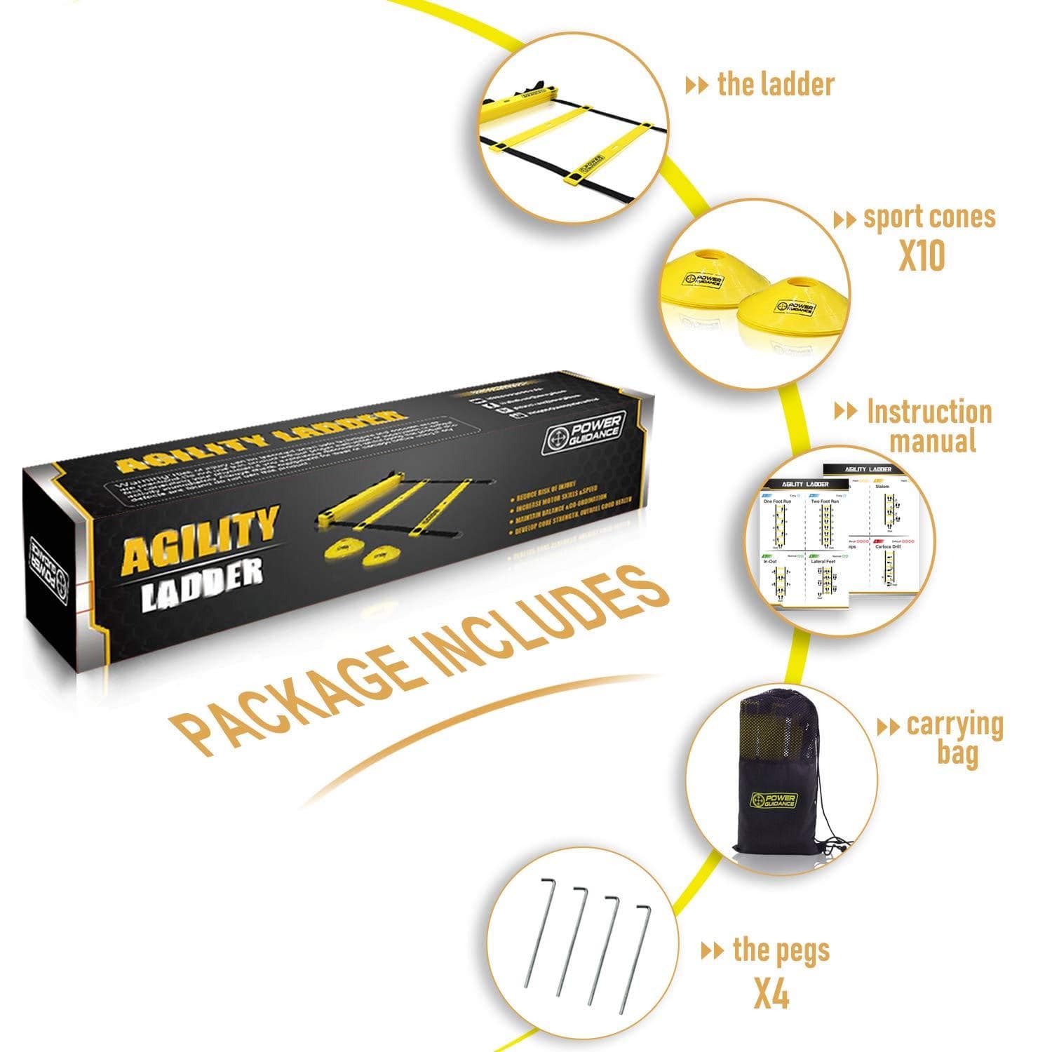 POWER GUIDANCE Agility Ladder Set POWER GUIDANCE