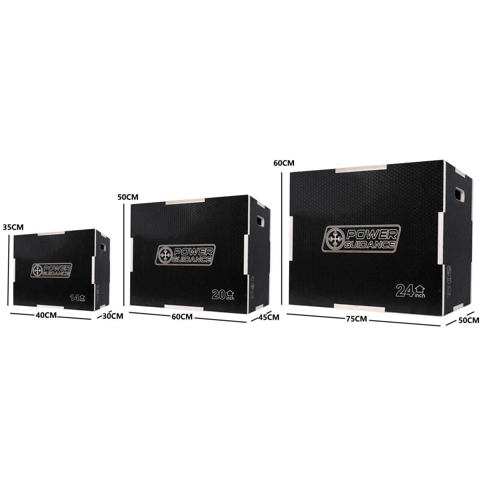 POWER GUIDANCE 3-in-1 Wooden PLYO Box power-guidance-fitness