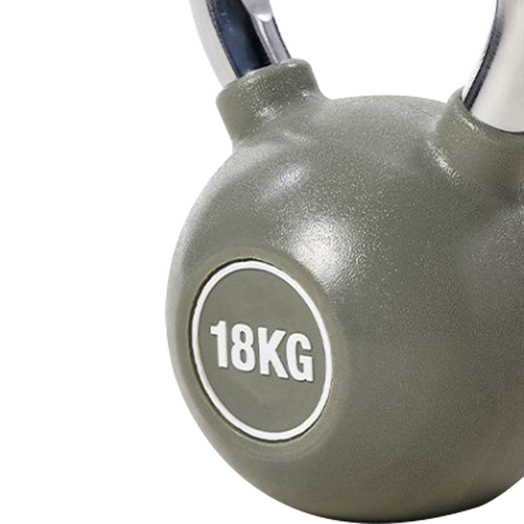 POWER GUIDANCE PU Coated Colorful Cast Steel Kettlebells Set POWER GUIDANCE