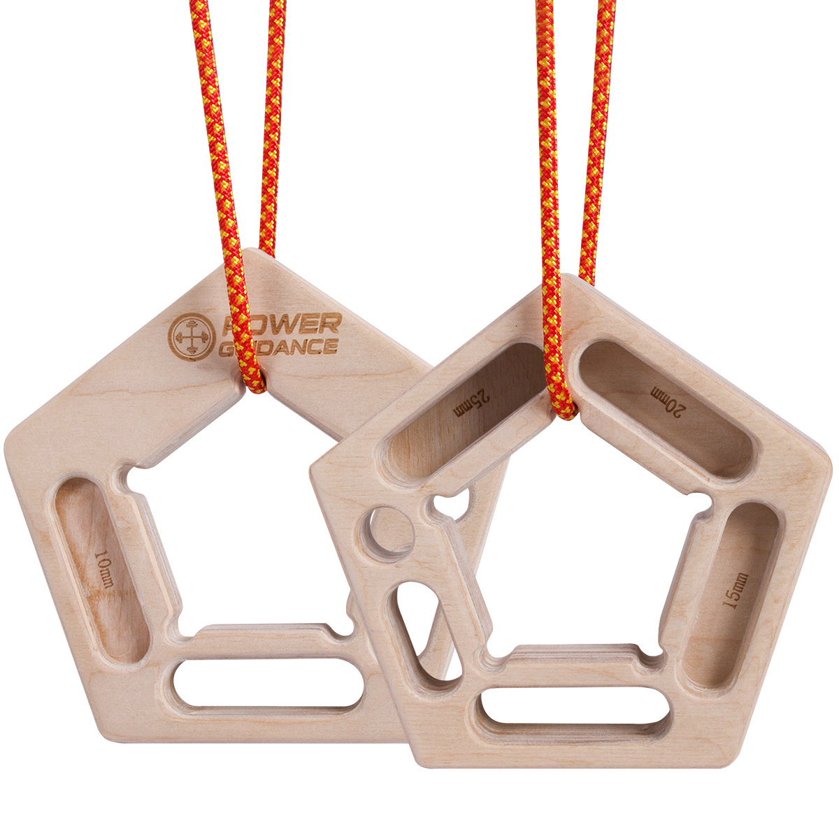 POWER GUIDANCE Pentagonal Wooden Rock Climbing Hangboard POWER GUIDANCE