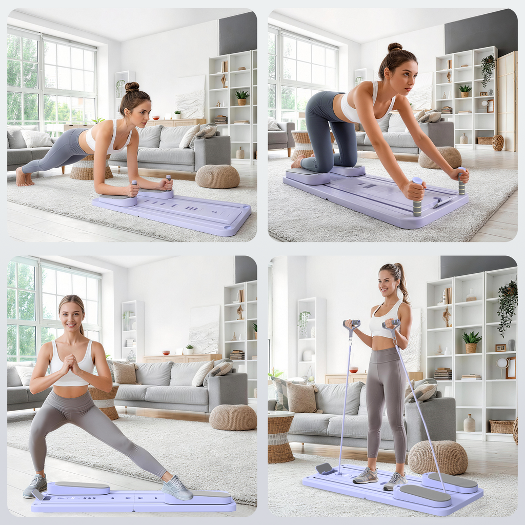 POWER GUIDANCE Foldable Pilates Board for Home Workouts POWERGUIDANCE