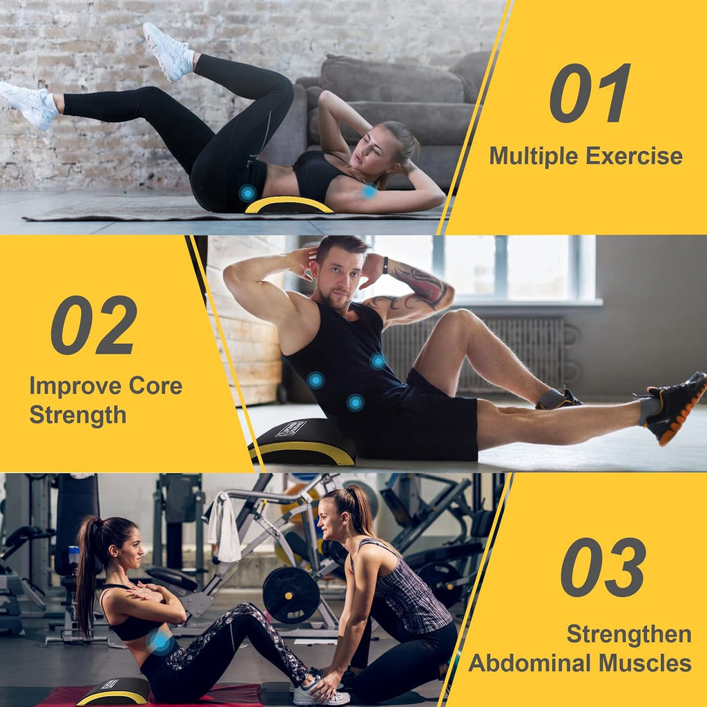POWER GUIDANCE Ab Mat | Contoured Support for Sit-Ups & Core Training POWERGUIDANCE