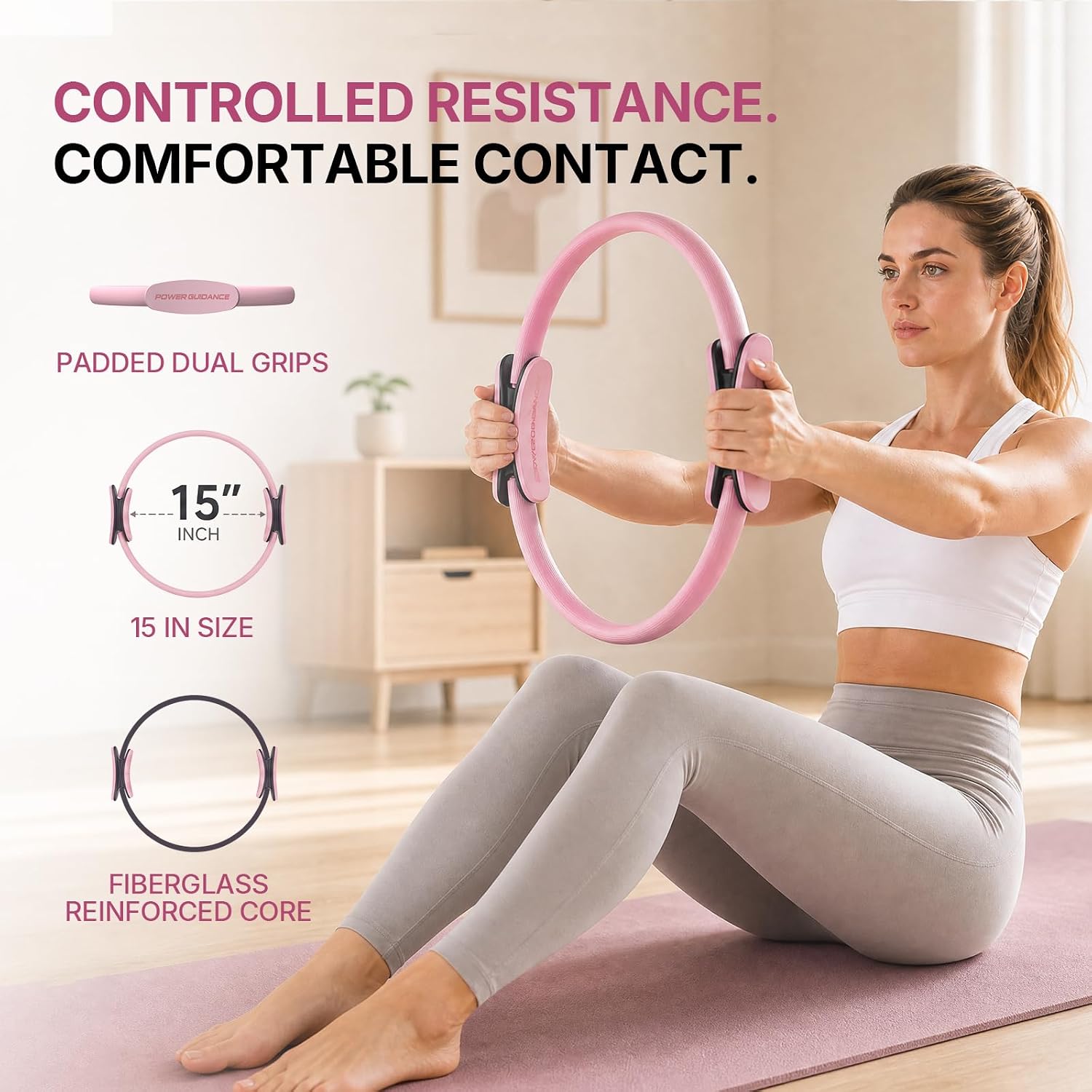 POWER GUIDANCE Pilates Kit for Women - Home Pilates Starter Kit POWERGUIDANCE