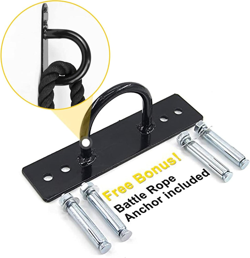 POWER GUIDANCE Battle Rope with Protective Sleeve & Anchor Kit POWER GUIDANCE