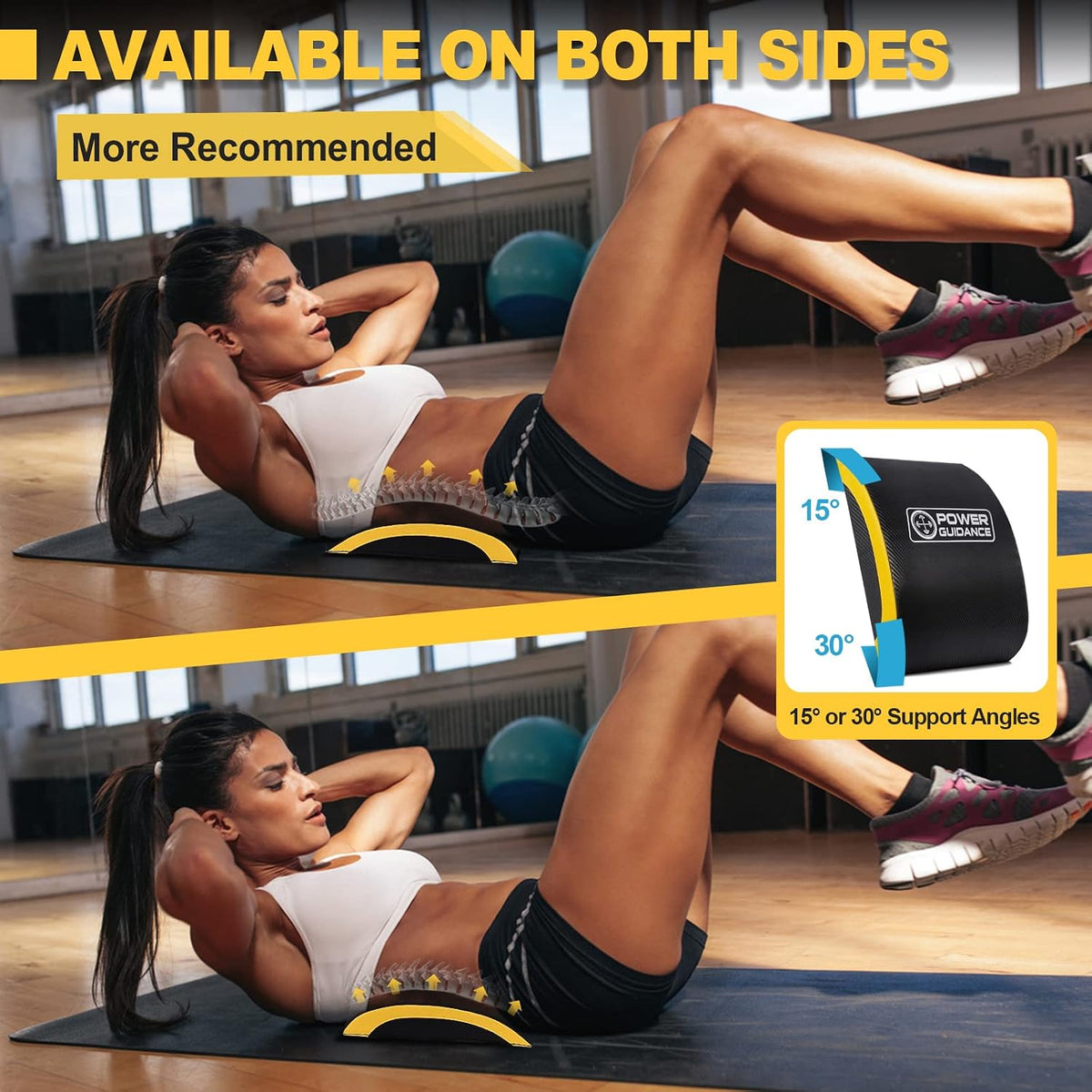 POWER GUIDANCE Ab Mat | Contoured Support for Sit-Ups & Core Training POWERGUIDANCE