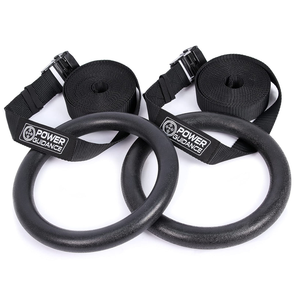 POWER GUIDANCE GYMNASTIC RINGS WITH ADJUSTABLE STRAPS POWERGUIDANCE