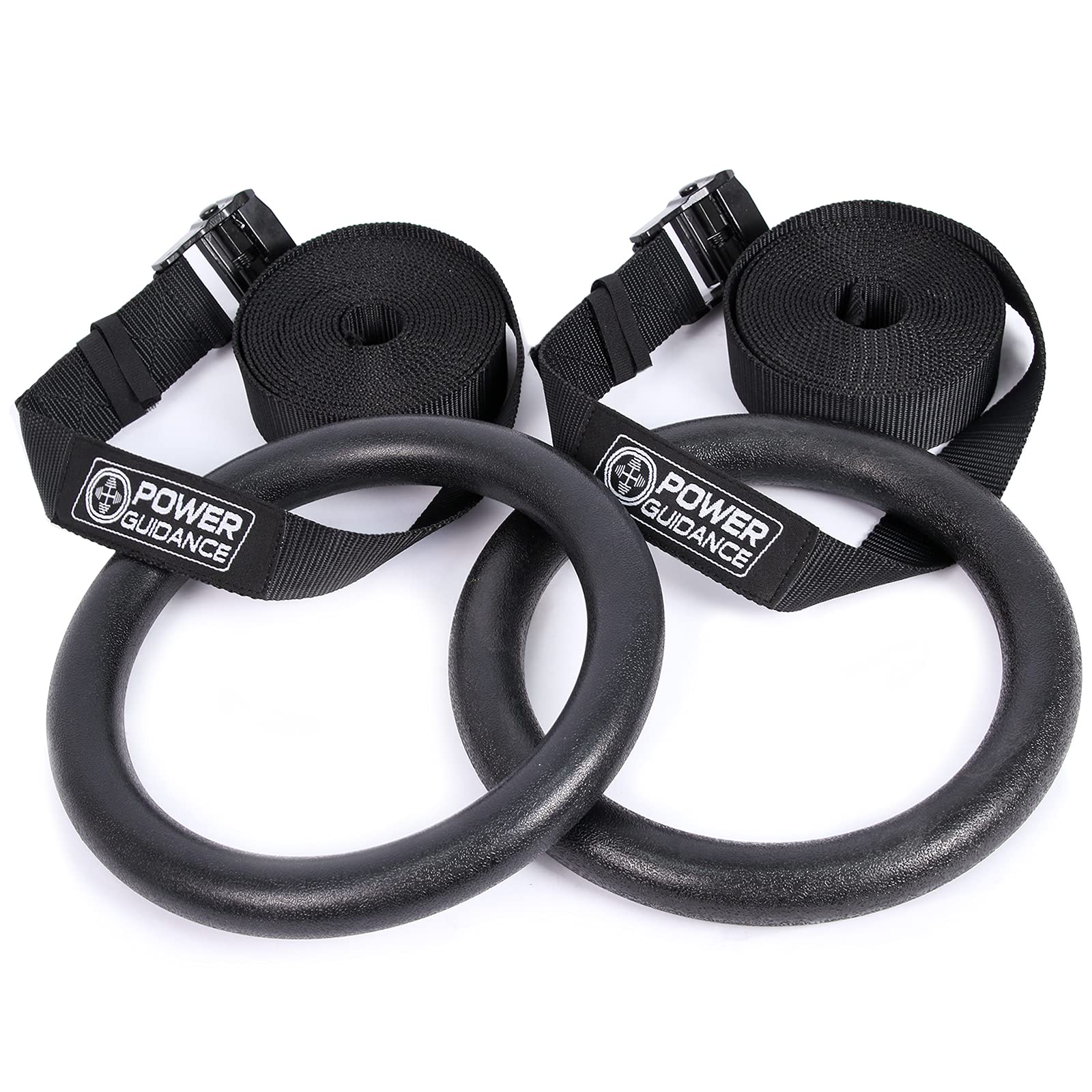 POWER GUIDANCE GYMNASTIC RINGS WITH ADJUSTABLE STRAPS POWERGUIDANCE