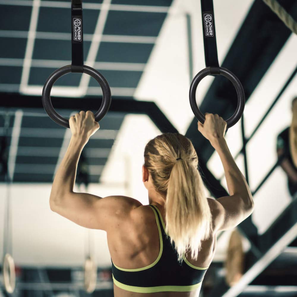 POWER GUIDANCE GYMNASTIC RINGS WITH ADJUSTABLE STRAPS POWERGUIDANCE