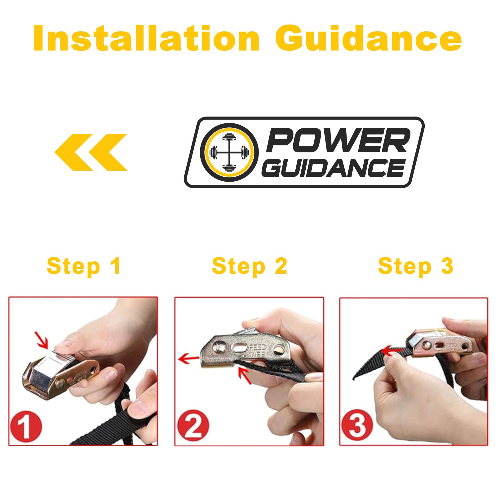 POWER GUIDANCE GYMNASTIC RINGS WITH ADJUSTABLE STRAPS POWERGUIDANCE