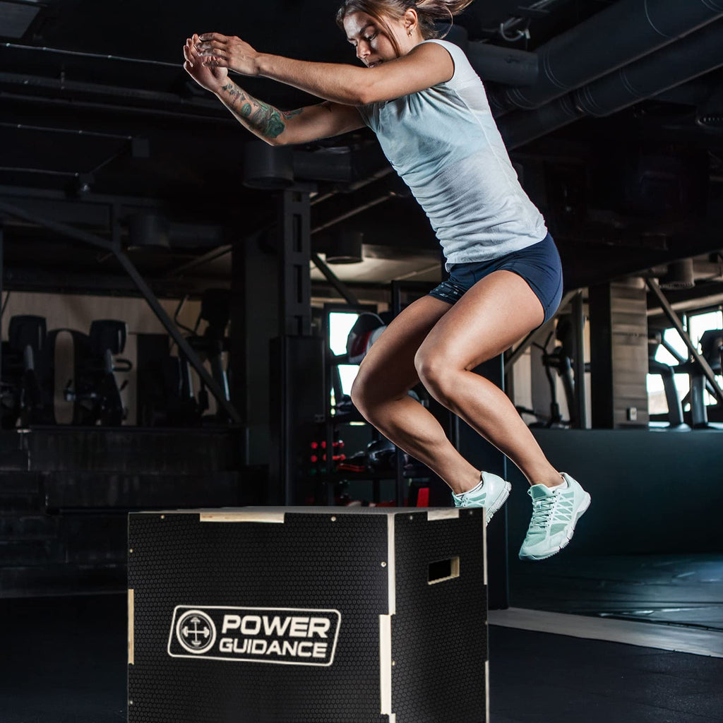 POWER GUIDANCE 3-IN-1 WOODEN PLYOMETRIC BOXES POWER GUIDANCE