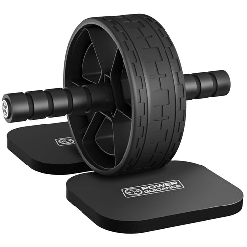 POWER GUIDANCE Ab Roller Wheel with Split Knee Pads, 450lbs Silent Non-Slip Core Workout Wheel for Home Gym POWER GUIDANCE