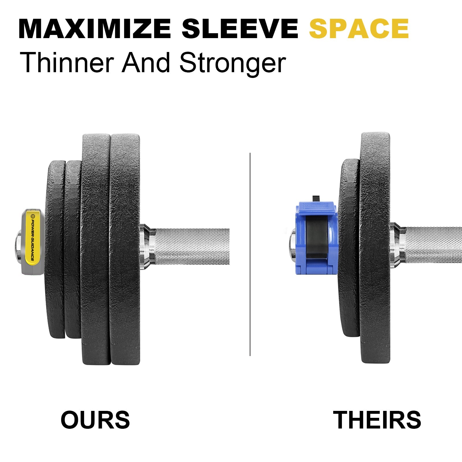 POWER GUIDANCE Magnetic Barbell Collars - 2 Inch Olympic Bar Clips POWER GUIDANCE