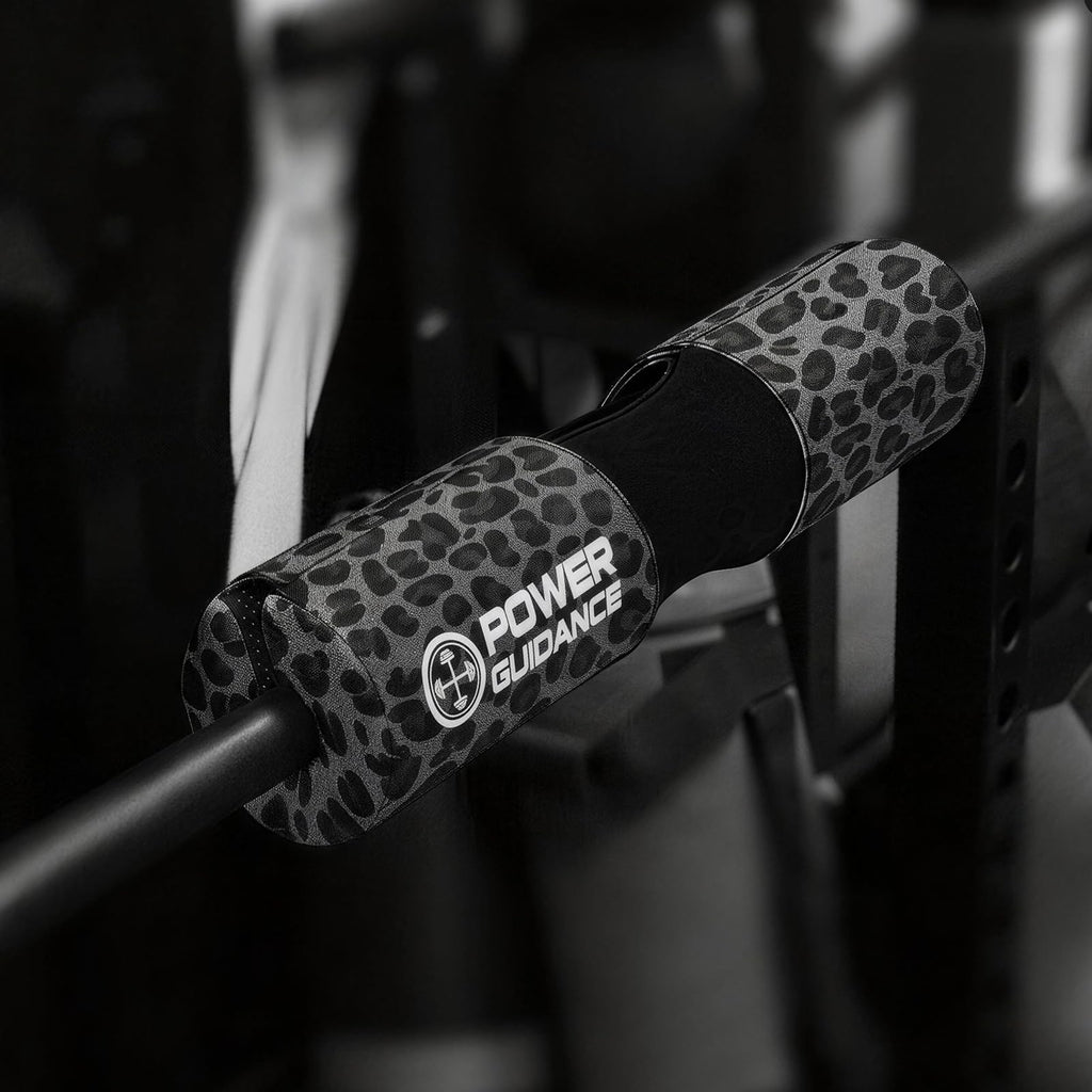 POWER GUIDANCE Leopard Print Groove Barbell Squat Pad POWER GUIDANCE