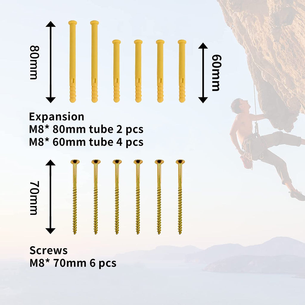 POWER GUIDANCE Wall-Mounted Hangboard - Multi-Grip Climbing POWER GUIDANCE