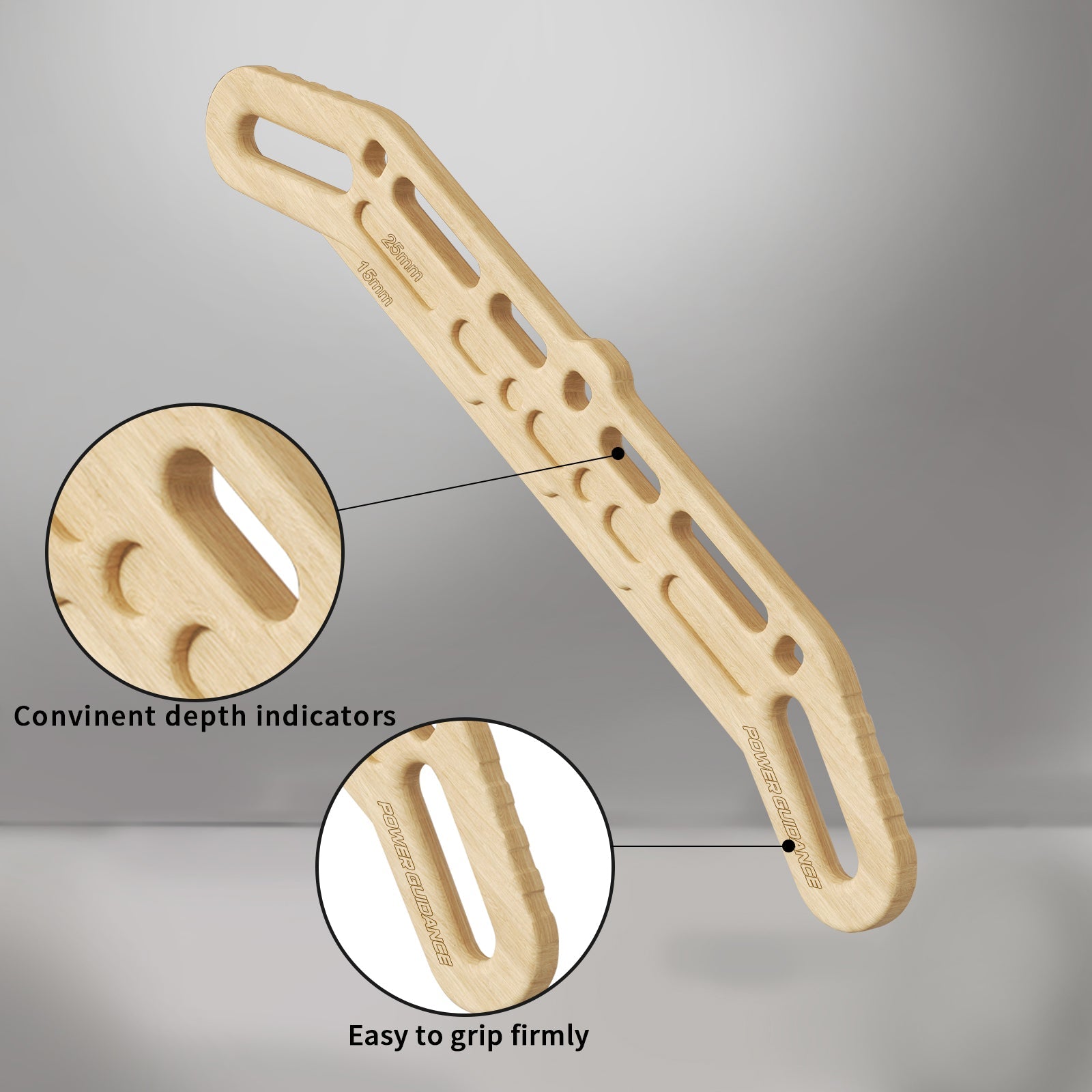 POWER GUIDANCE Complete Hangboard Set - Portable Multi-Grip Climbing Training Kit POWER GUIDANCE