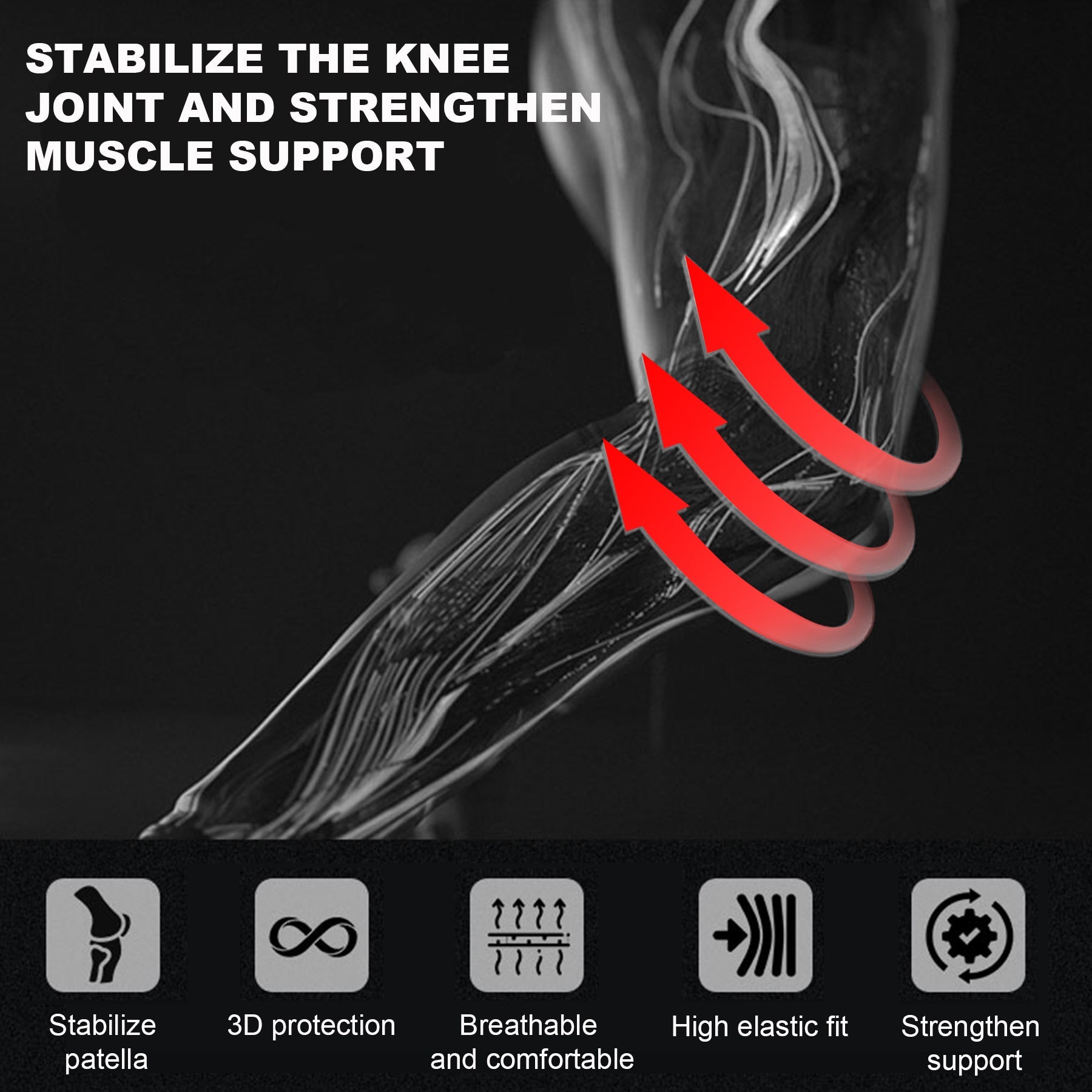 POWER GUIDANCE 5mm Knee Sleeves (2-Pack) POWER GUIDANCE