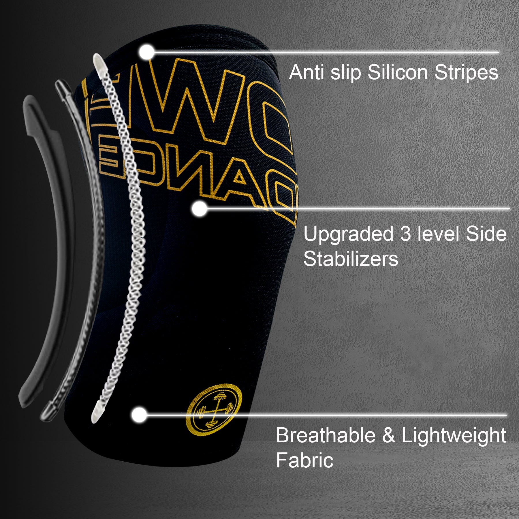 POWER GUIDANCE 5mm Knee Sleeves (2-Pack) POWER GUIDANCE