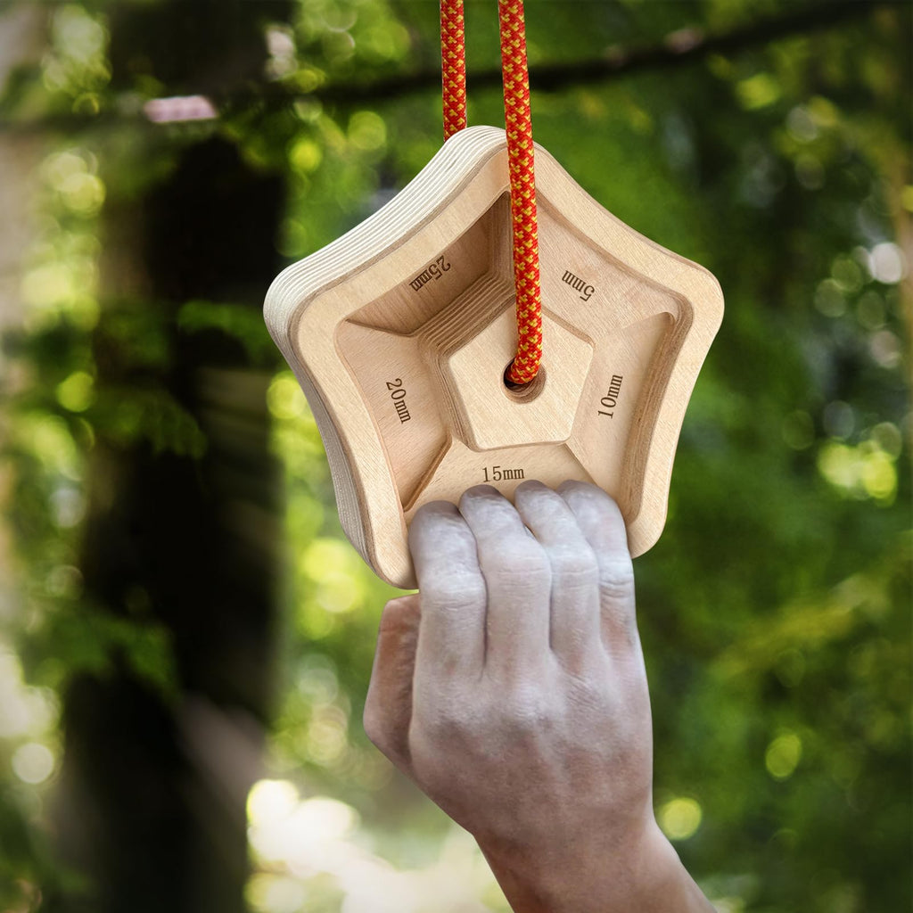 POWER GUIDANCE Mini Hangboard - Portable Climbing Finger Strength Trainer POWER GUIDANCE