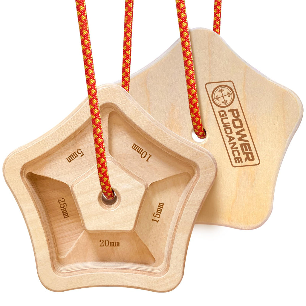 POWER GUIDANCE Mini Hangboard - Portable Climbing Finger Strength Trainer POWER GUIDANCE