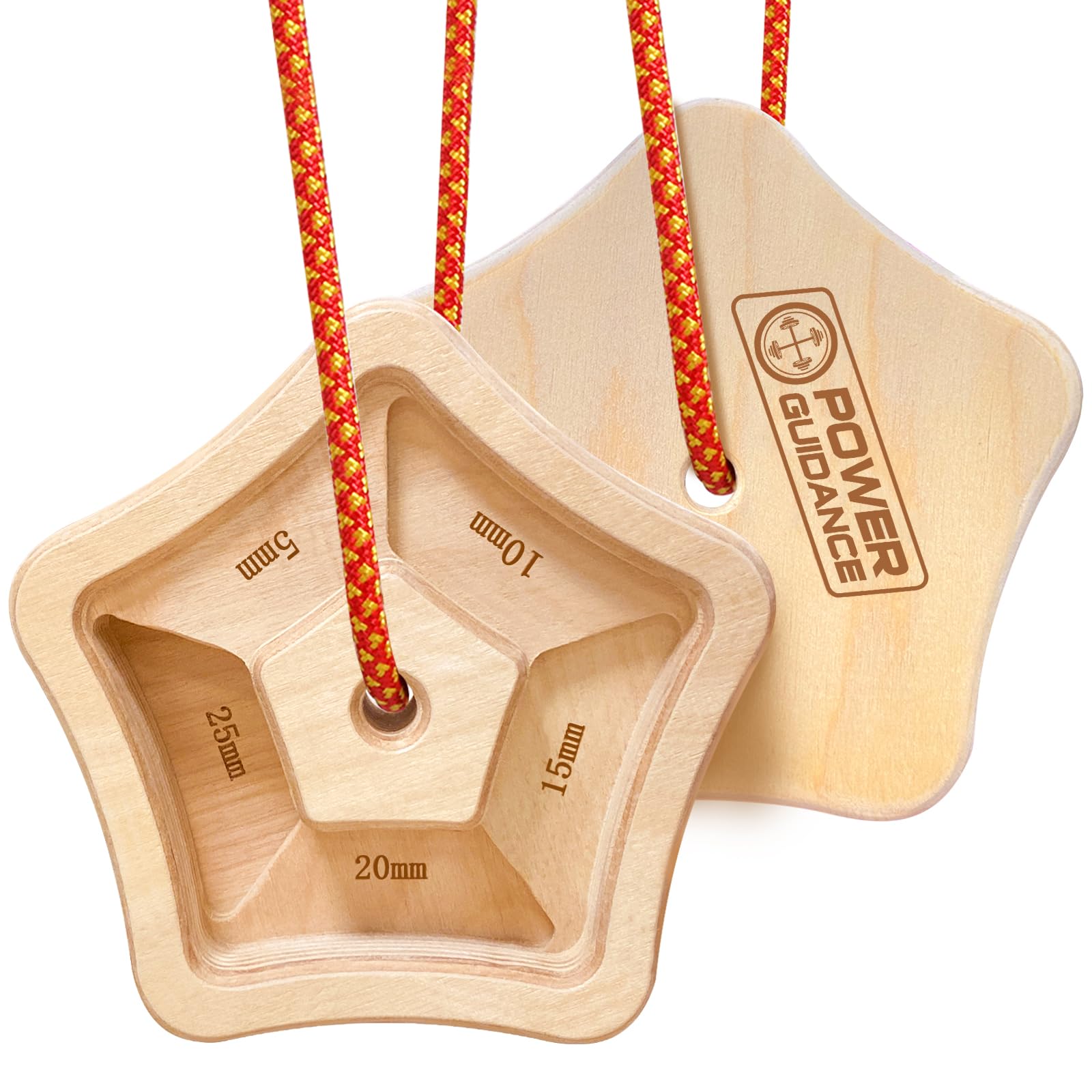 POWER GUIDANCE Mini Hangboard - Portable Climbing Finger Strength Trainer POWER GUIDANCE
