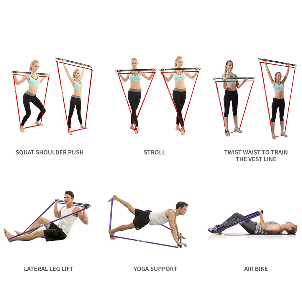POWER GUIDANCE Pilates Bar Set | Full-Body Workout Kit POWER GUIDANCE
