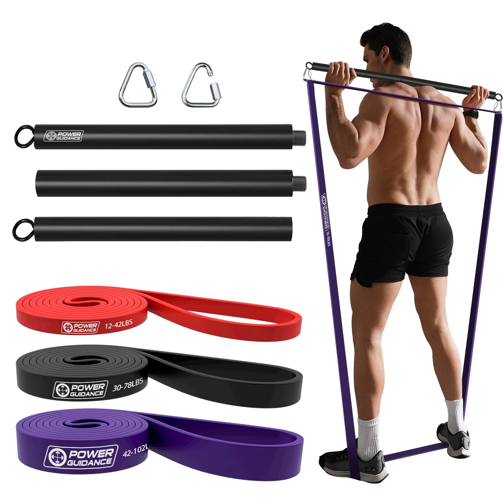POWER GUIDANCE Pilates Bar Set | Full-Body Workout Kit POWER GUIDANCE