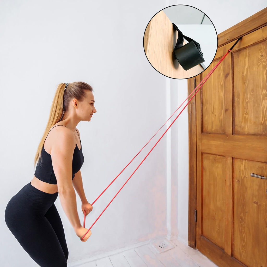 POWER GUIDANCE Resistance Bands | 5-Level Set with Door Ancho POWER GUIDANCE