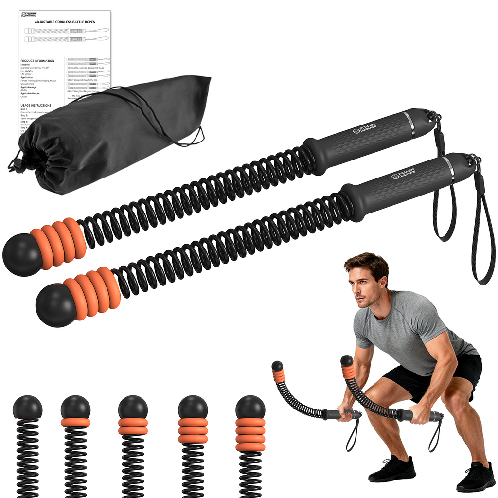 POWER GUIDANCE Ropeless Battle Ropes | Adjustable Weighted POWERGUIDANCE
