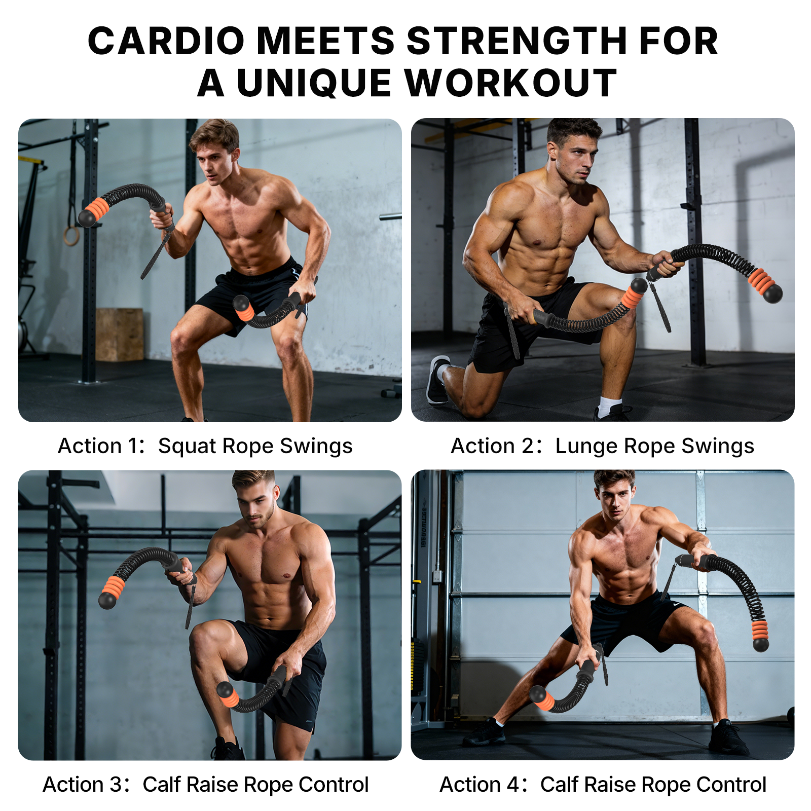 POWER GUIDANCE Ropeless Battle Ropes | Adjustable Weighted POWERGUIDANCE