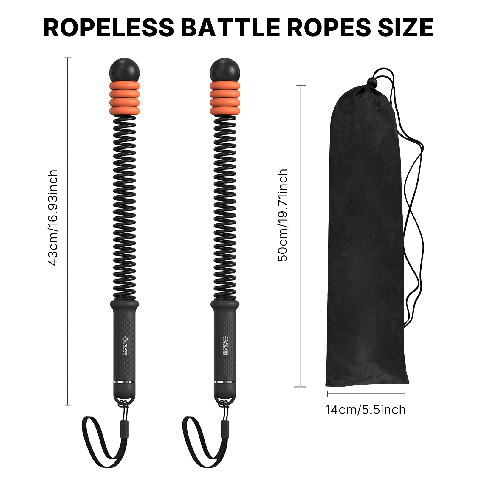POWER GUIDANCE Ropeless Battle Ropes | Adjustable Weighted POWERGUIDANCE