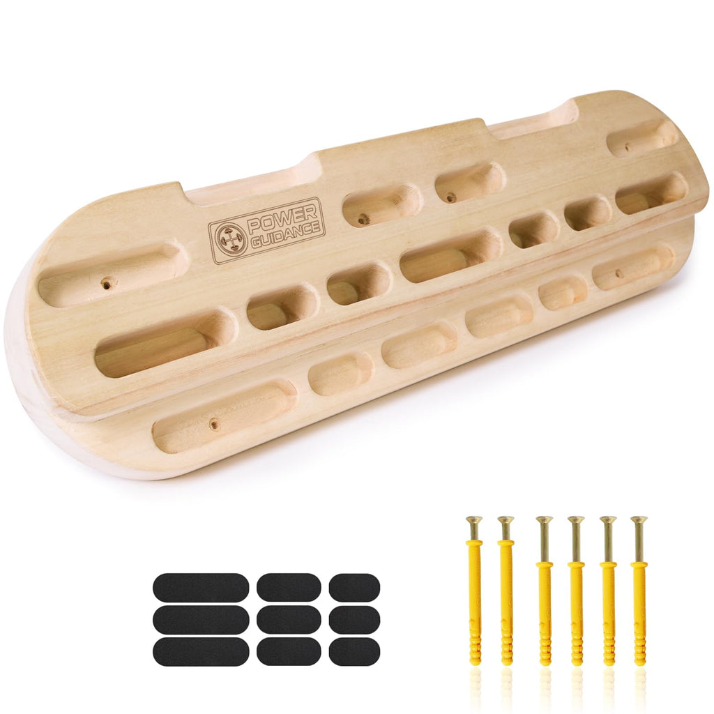 POWER GUIDANCE Wall-Mounted Hangboard - Multi-Grip Climbing POWER GUIDANCE