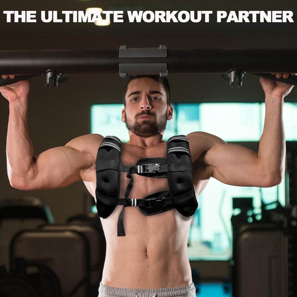 POWER GUIDANCE Adjustable Weighted Vest | Reflective, for Men & Women POWER GUIDANCE