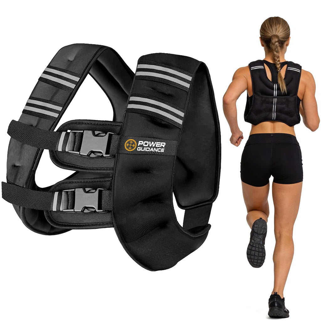 POWER GUIDANCE Adjustable Weighted Vest | Reflective, for Men & Women POWER GUIDANCE