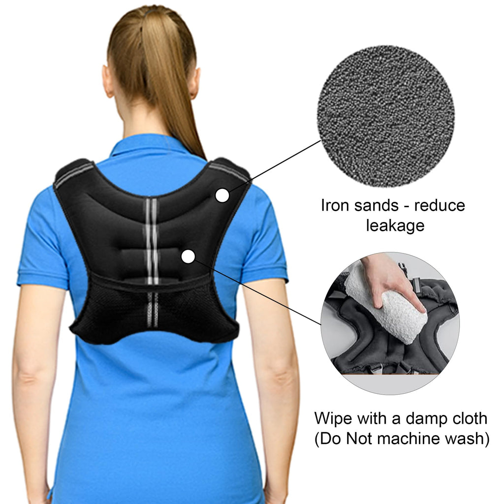 POWER GUIDANCE Adjustable Weighted Vest | Reflective, for Men & Women POWER GUIDANCE