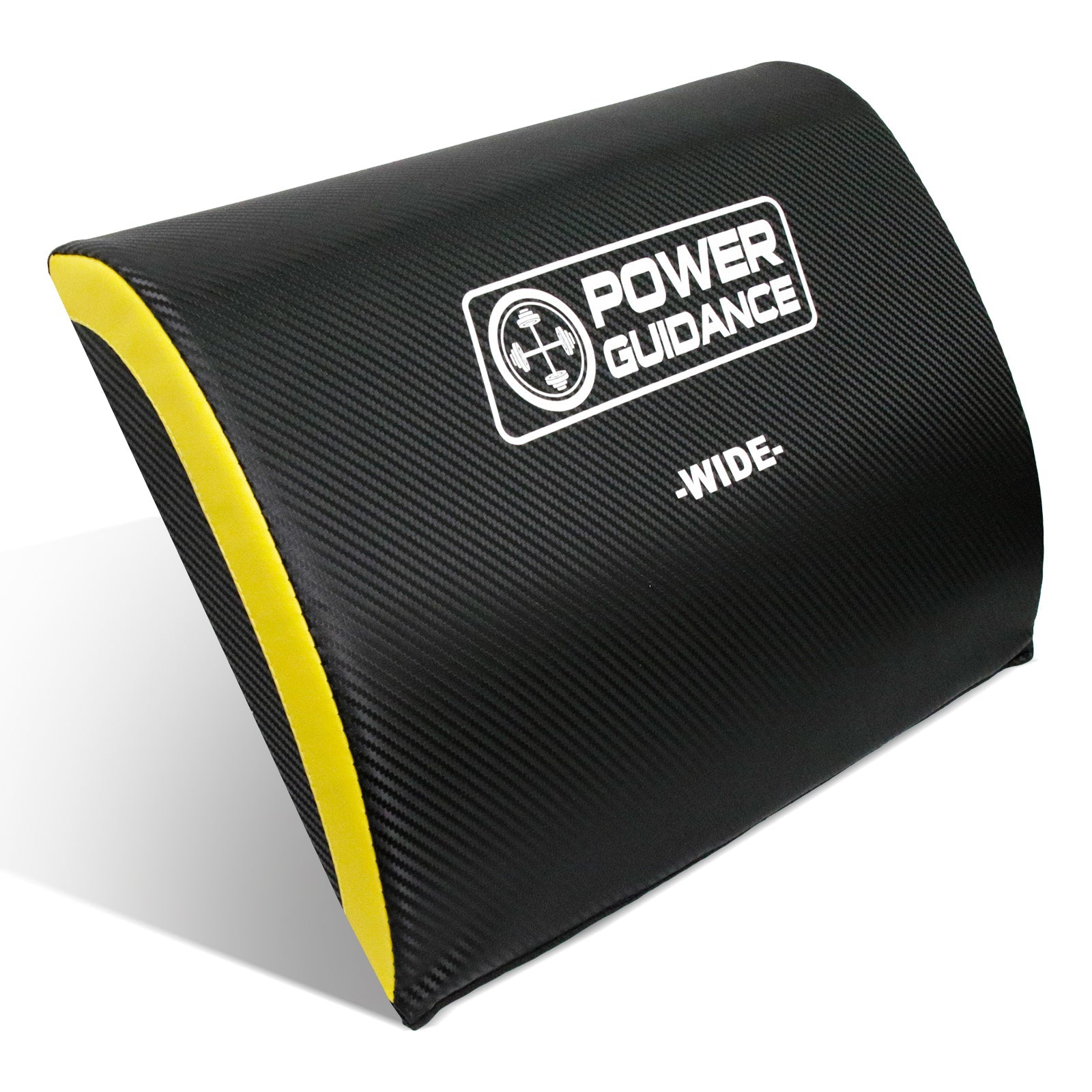 POWER GUIDANCE Wide Ab Exercise Mat, Sit Up Pad with Dual-Angle Support, 13cm Wider Surface, High-Density Foam Core Trainer for Full-Body Stability Workouts POWER GUIDANCE