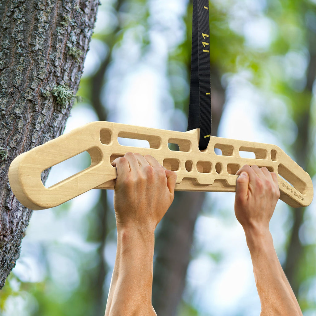 POWER GUIDANCE Complete Hangboard Set - Portable Multi-Grip Climbing Training Kit POWER GUIDANCE