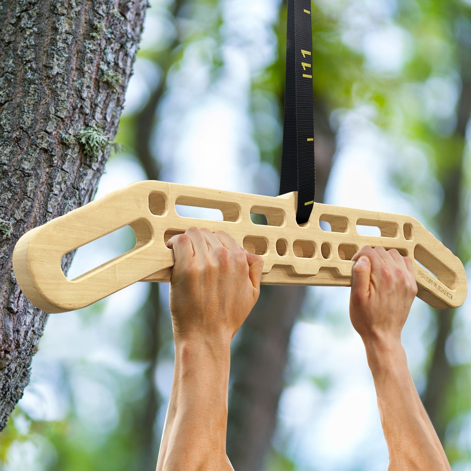 POWER GUIDANCE Complete Hangboard Set - Portable Multi-Grip Climbing Training Kit POWER GUIDANCE