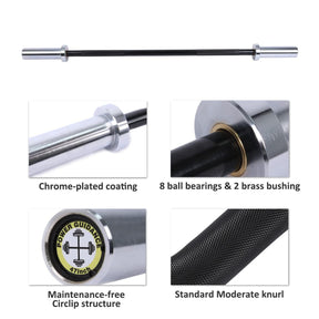POWER GUIDANCE Strength Training Straight Bar- Chrome POWER GUIDANCE