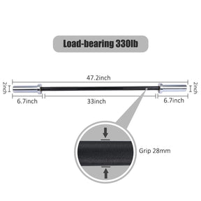POWER GUIDANCE Strength Training Straight Bar- Chrome POWER GUIDANCE