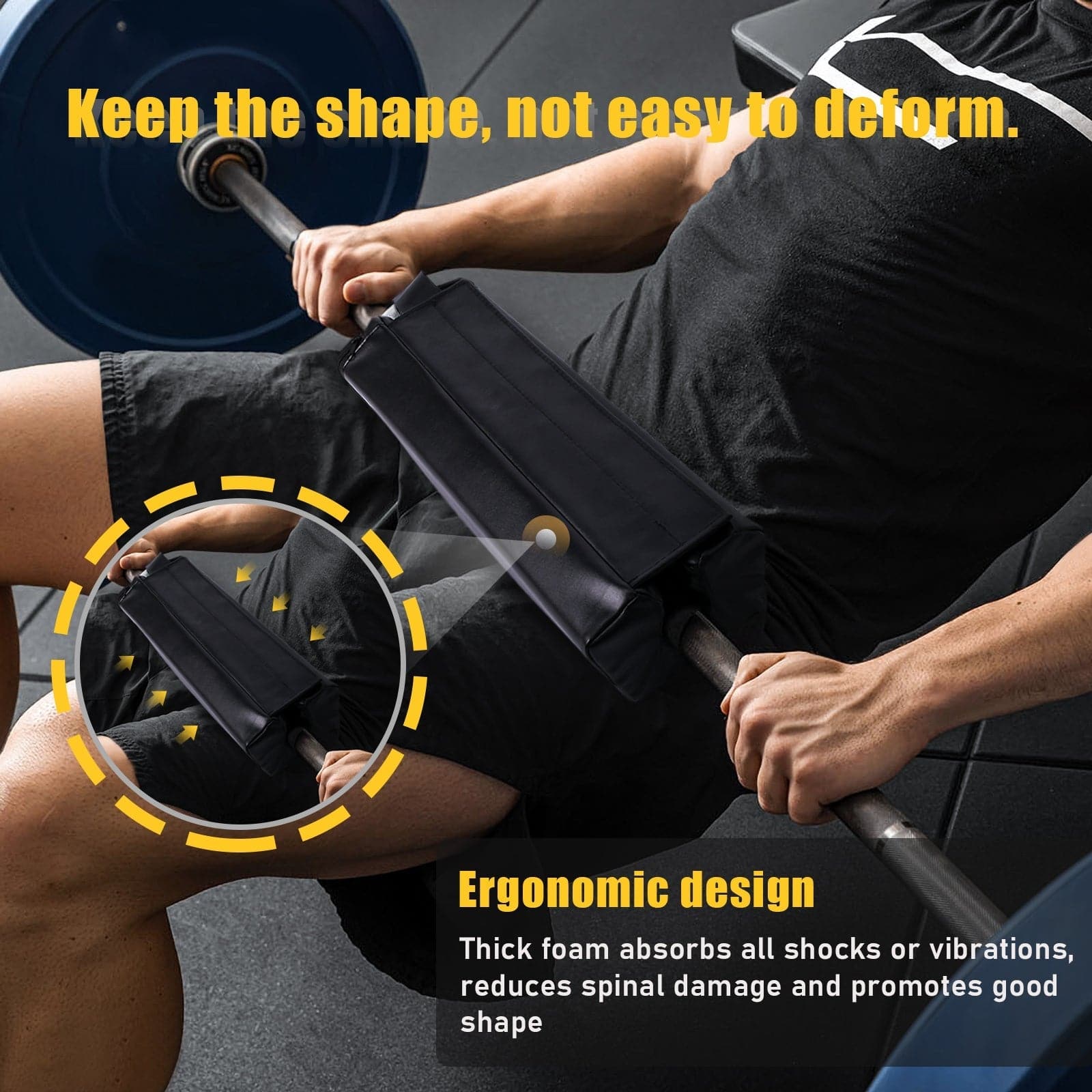 POWER GUIDANCE Square Barbell HIP Thrust Pad POWER GUIDANCE
