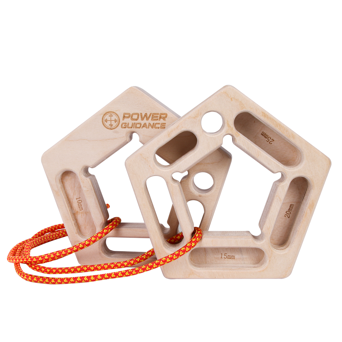 POWER GUIDANCE Pentagonal Wooden Rock Climbing Hangboard POWER GUIDANCE